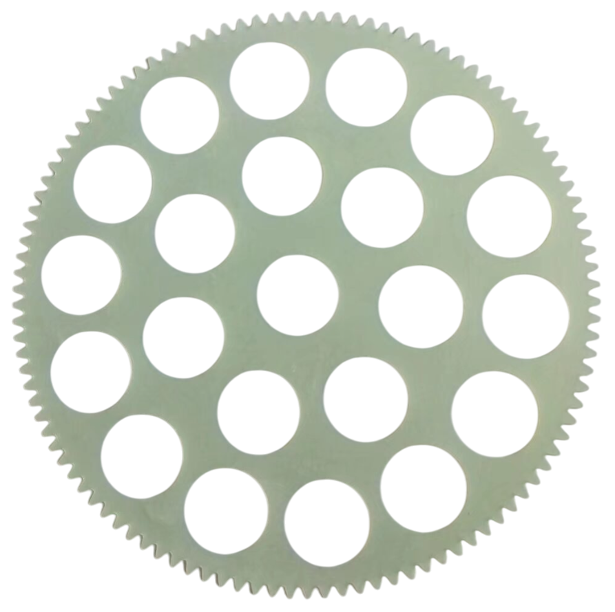 Laminate carrier with numerous circular pockets